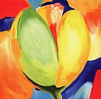 Alfred Gockel Riotous Tulips II painting